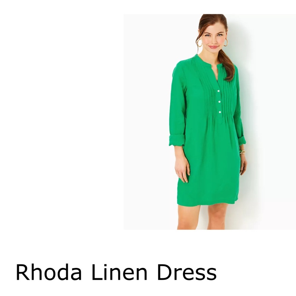 Lilly Pulitzer popover Rhoda Linen Dress